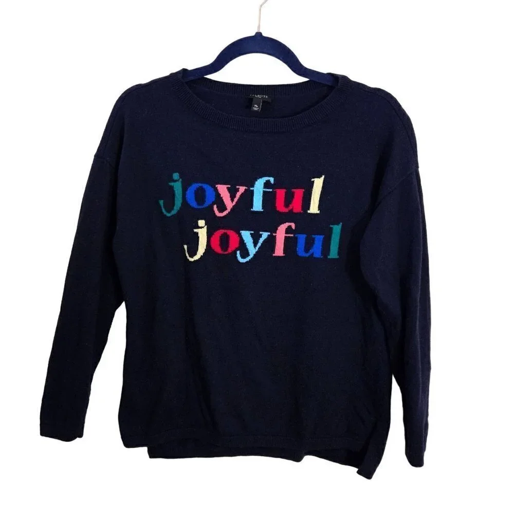 Talbots Joyful Angora Blend Crewneck Lightweight Sweater Size Mp